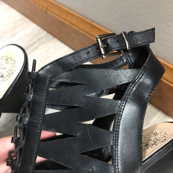 Vince Camuto Lace Up Cut Out Bootie Sandal - Picture 7 of 13